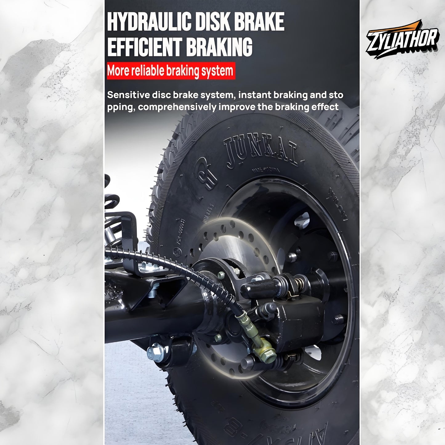Zyliathor go-kart, 4-stroke 212cc, all-terrain off-road, 6" tyres, CVT transmission