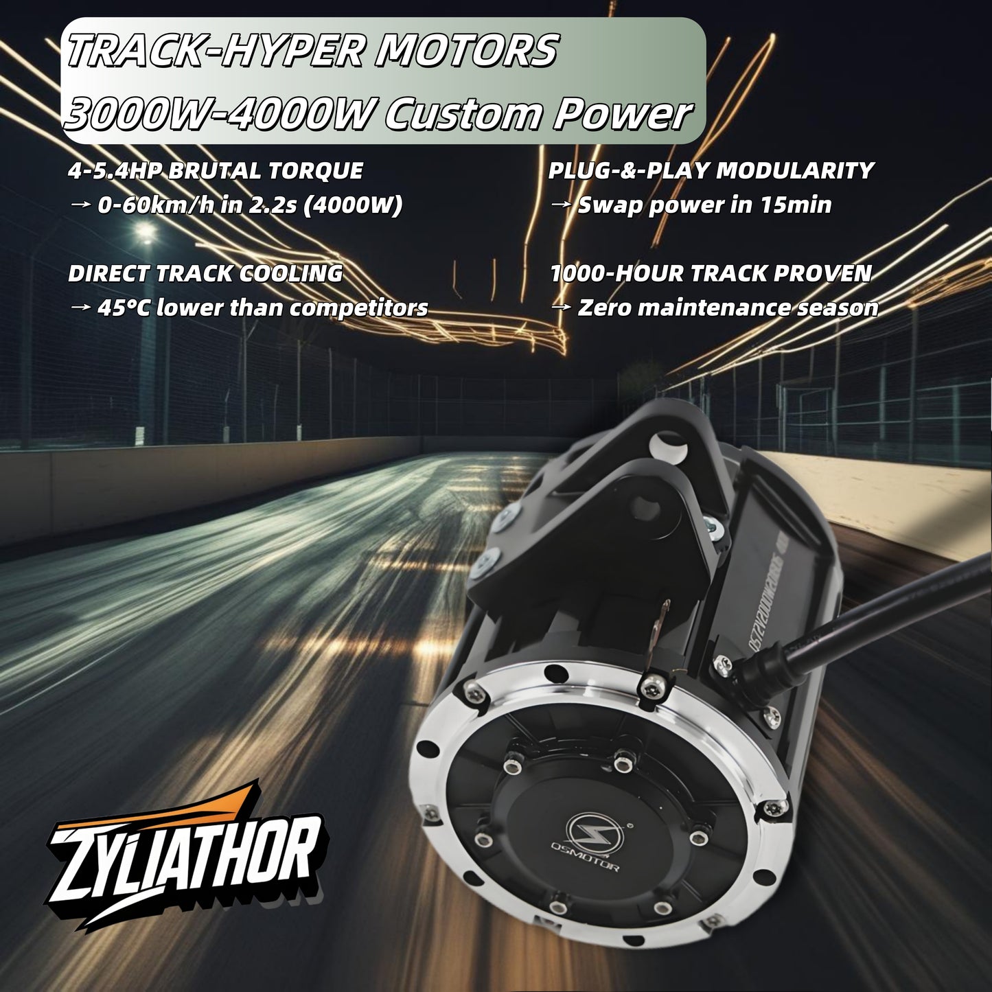 Zyliathor Electric Go-Karts: Track-Spec Hyper Power, 4 versions