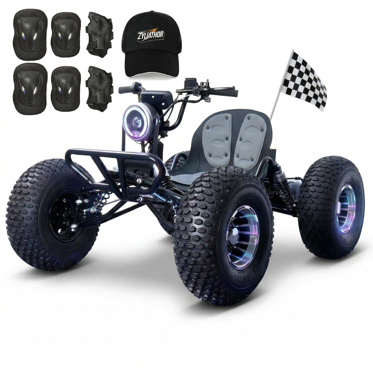 1.Motor and axle assembly-2.Controller-3.Complete wire harness attached to the controller properly-4.Complete handlebar with throttle