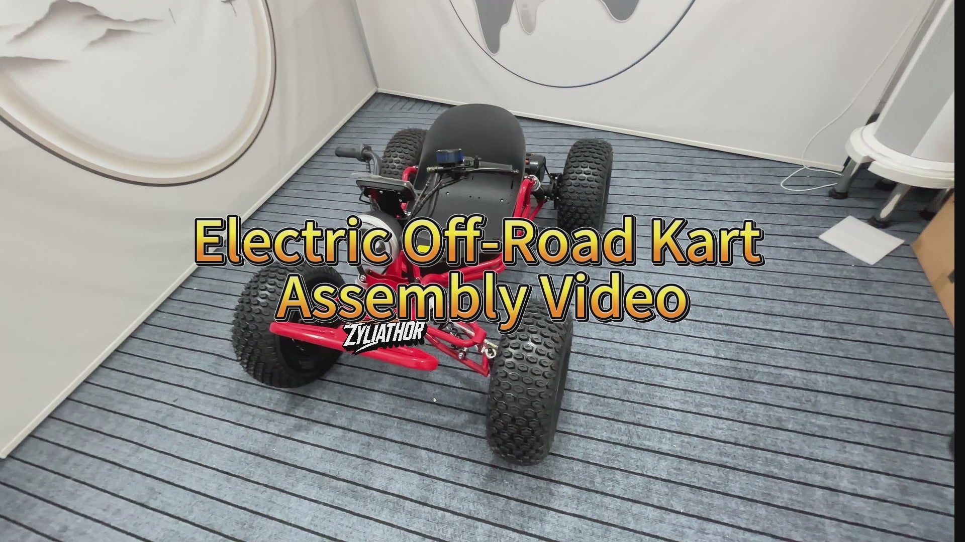 Zyliathor electric go kart 48V 1500W off-road  with 8-inch tires, hydraulic disc brake and adjustable seat for adults and teens