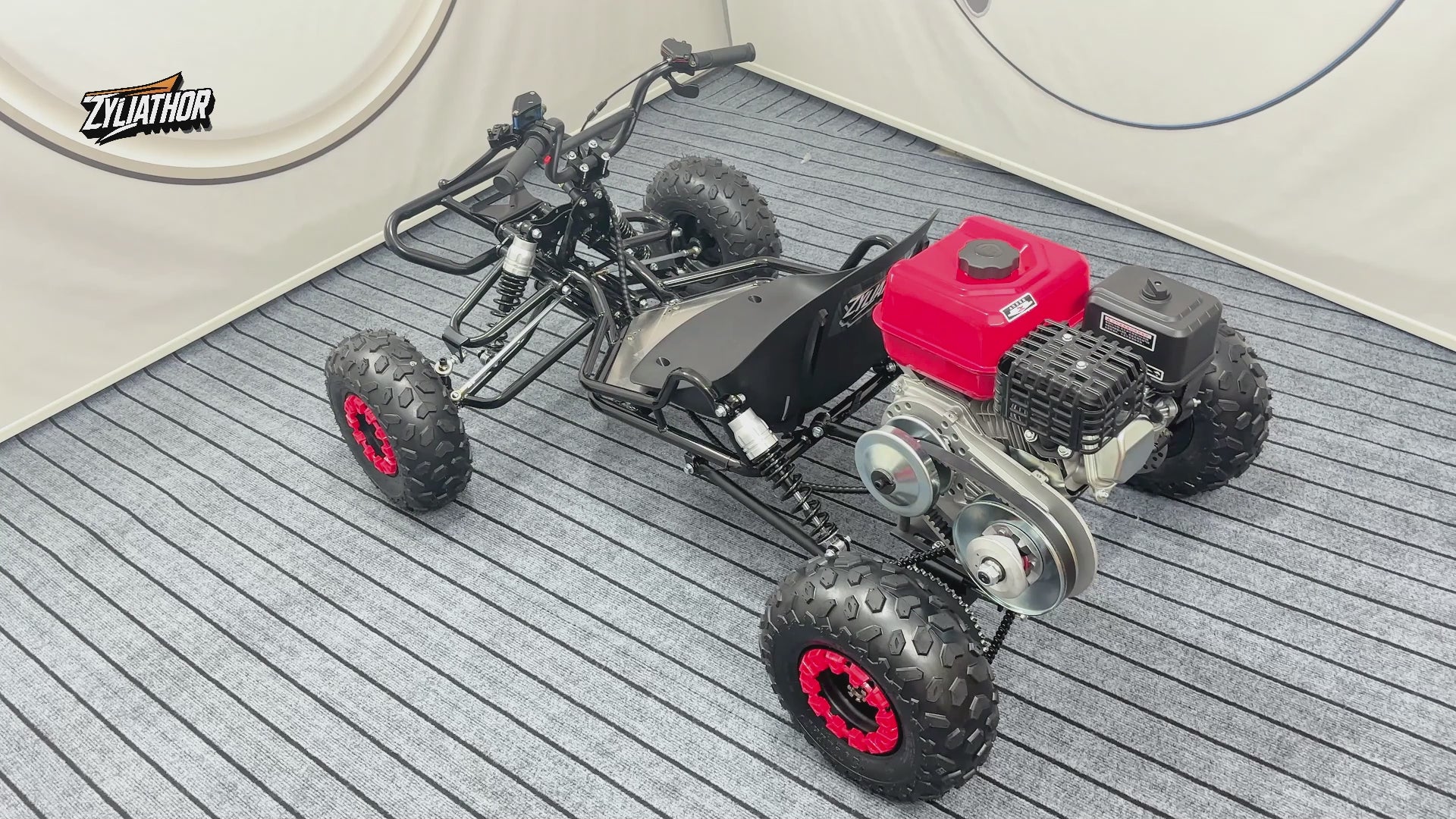 Zyliathor 212cc go kart  gas off-road with CVT, hydraulic disc brakes and 6-inch AT tires for adults and teens