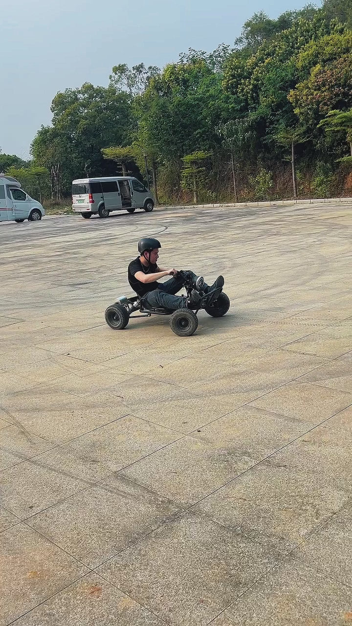 Zyliathor electric go kart 48V 2000W off-road with double-wishbone/4-link suspension and hydraulic rear disc