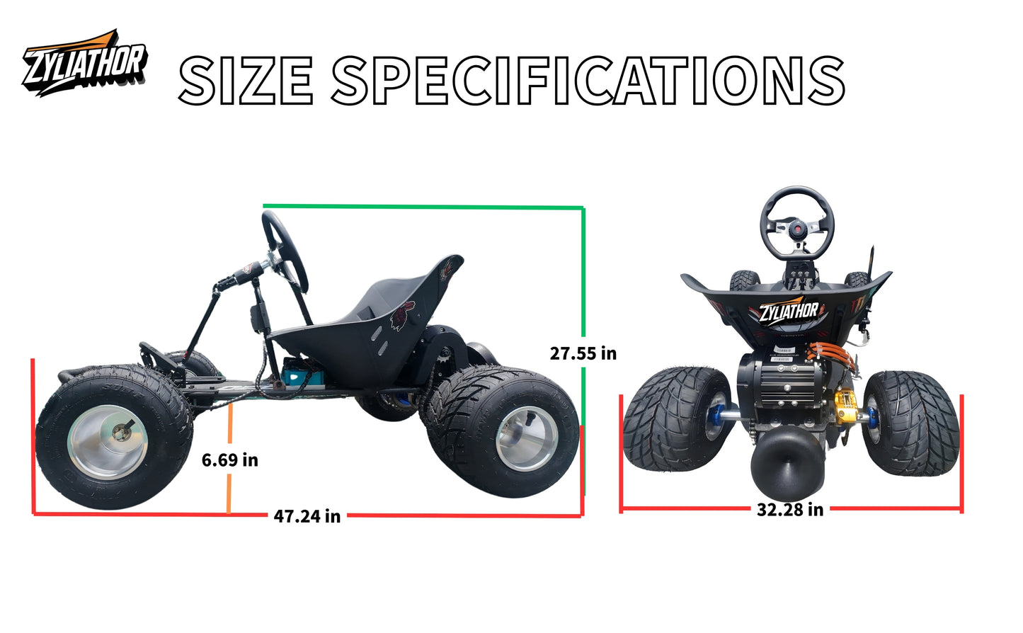 72V 2KW/3KW Electric Go Kart 25+ Mile Range  & RGB Lights 3-Speed + Reverse Handmade for Adults & Teens Outdoor Recreation & Backyard Trails