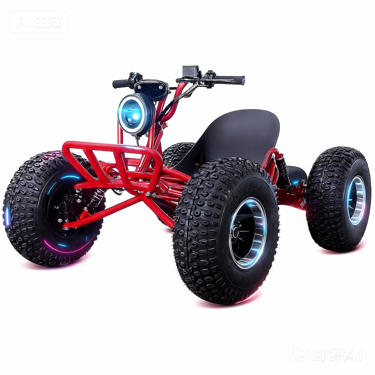 Adults & Kids Electric Off-Road Go Kart, 12-Mile Range, Brushless Peak 4000W, 31MPH, 3 Speed + Reverse, Shaft Drive Diff, AT19x7-8 Tires, Backyard/Private Trails, Beach/Sand