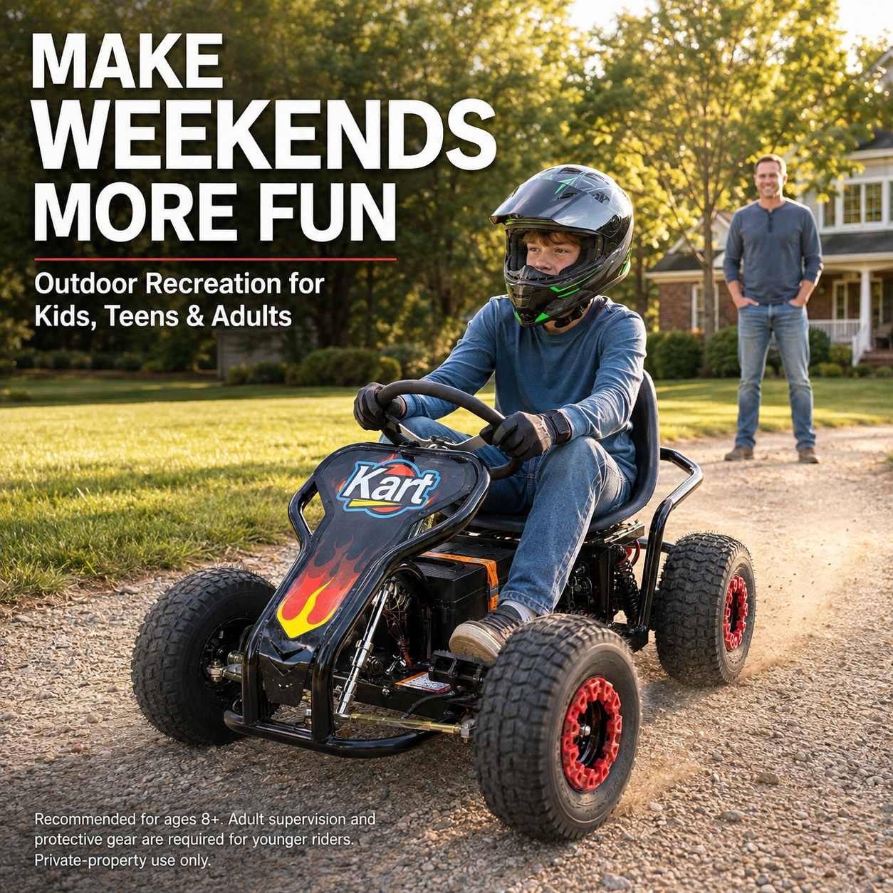 Zyliathor 48V 650W Electric Go Kart 35 miles