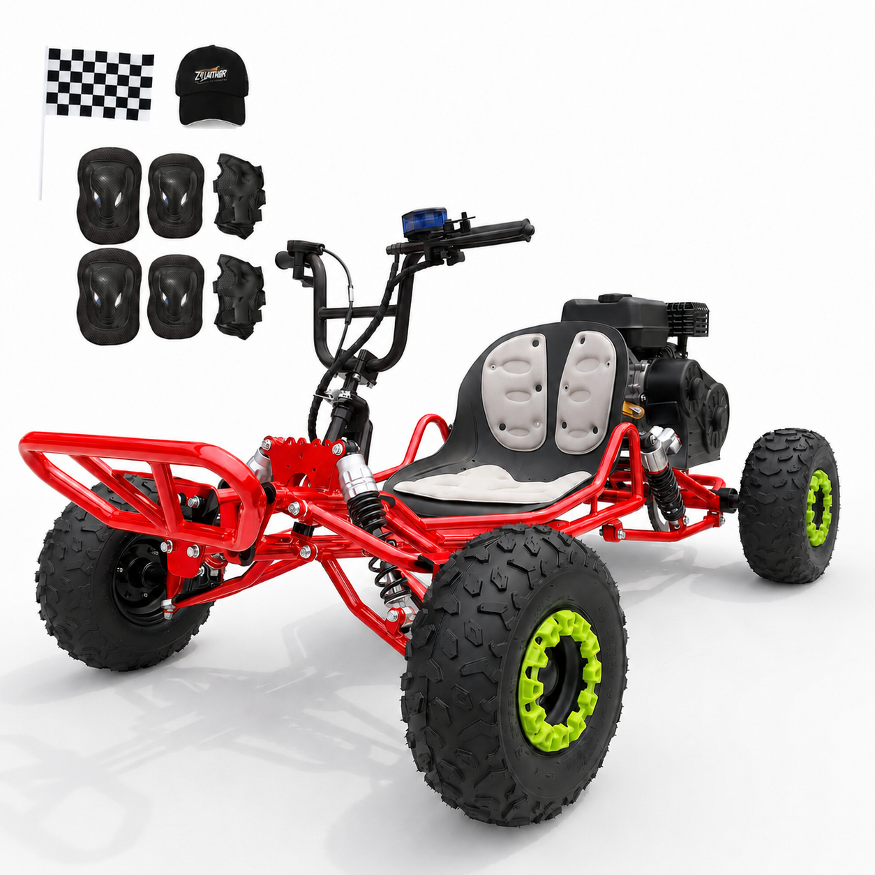 212cc Gas Powered Off-Road Go Kart , Up to 35 MPH, CVT Automatic