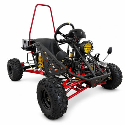 72V 3000W Off-Road Go Kart, 52Ah Shaft Drive Diff, 8 Shocks, 50 MPH, 40-Mile Range