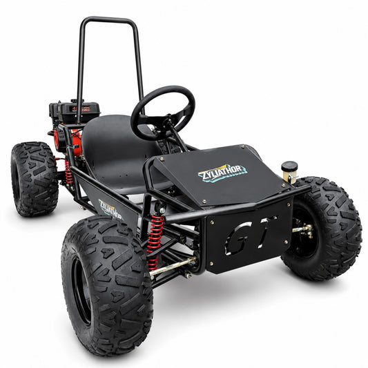 Zyliathor 212cc Gas Off-Road Go Kart, CVT, 35 MPH, Semi-Assembled