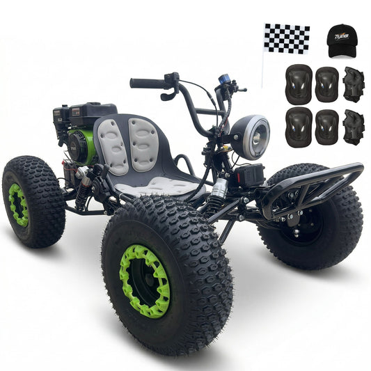 212cc Off-Road Go Kart,8" All-Terrain Tires,Electric start