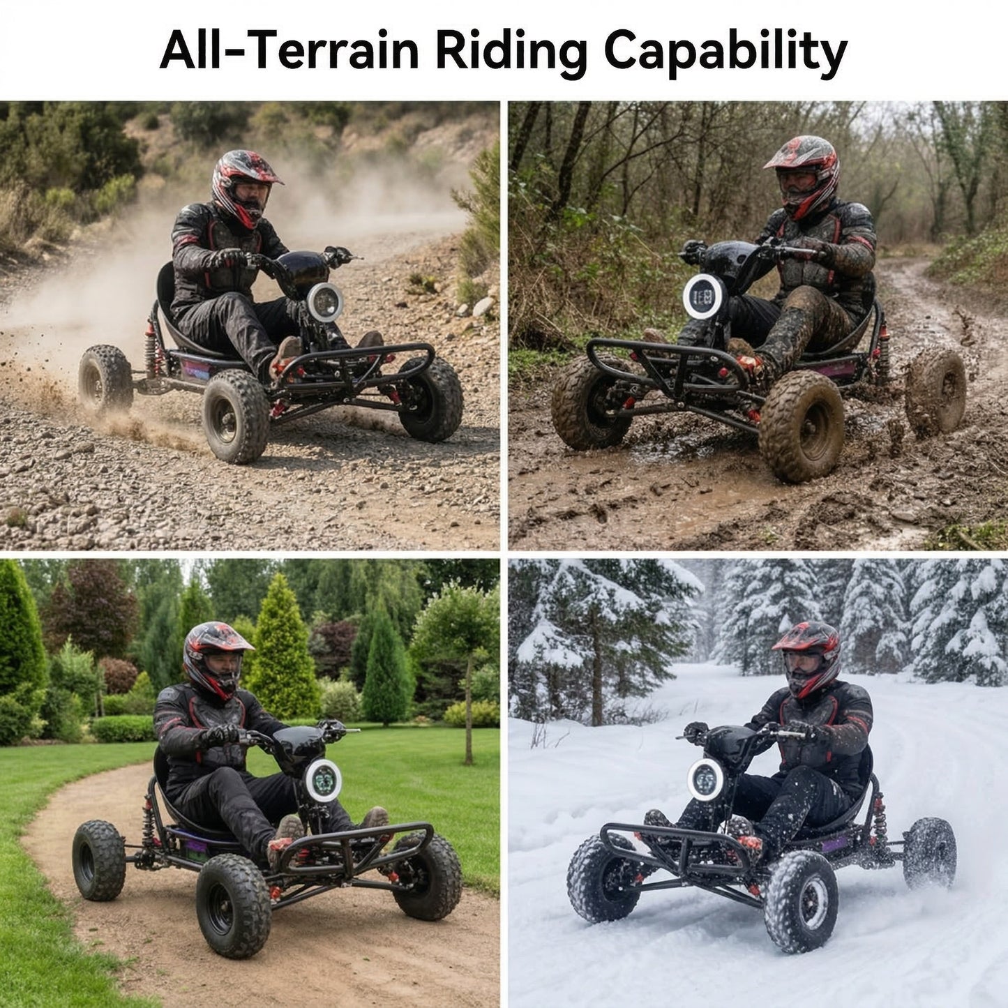 72V 3000W “Little Mountain Leopard” (Peak 25kW), 18S 52Ah, 75 mph,13x5.00-6 Tires,428 Chain