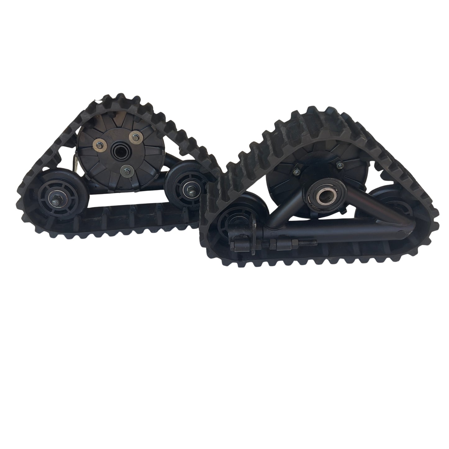 Snow Track & Ski Conversion Kit for Zyliathor 212cc / 48V 1500W / 48V 2000W Go Karts – Rear Rubber Tracks & Front Ski Assembly