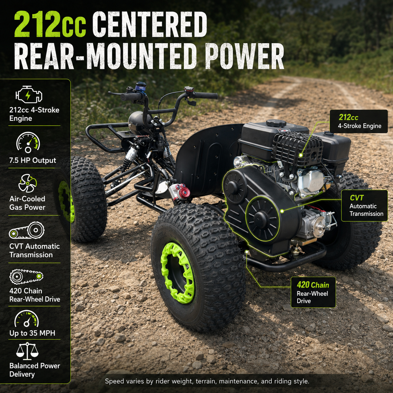 212cc Off-Road Go Kart,8