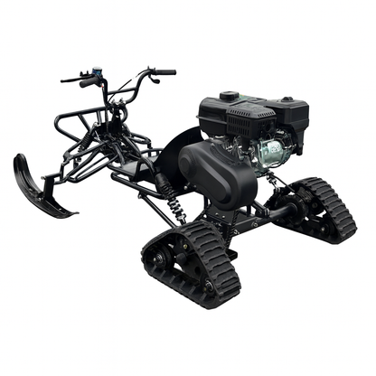 Snow Track & Ski Conversion Kit for Zyliathor 212cc / 48V 1500W / 48V 2000W Go Karts – Rear Rubber Tracks & Front Ski Assembly