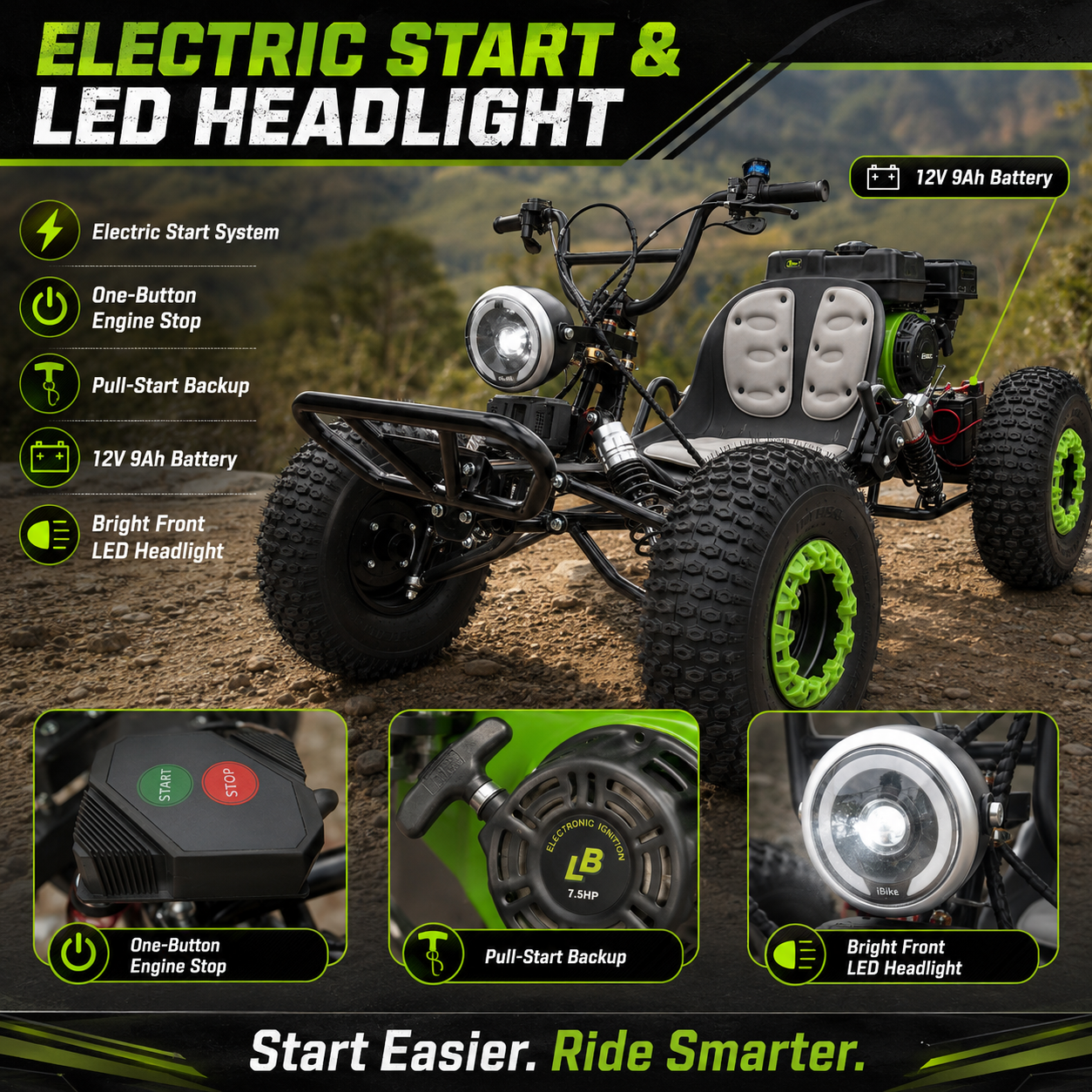 212cc Off-Road Go Kart,8