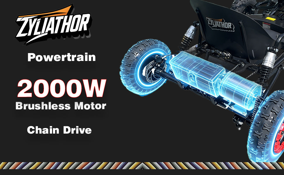 Adult & Kids Electric Go Kart,2000W Brushless,31MPH,Up to 12 miles, 3 Speed + Reverse, Hydraulic Disc Brake, 6" All-Terrain Tires, 440 lb, Off-Road Kart for Backyard & Private Property Trails (Black)