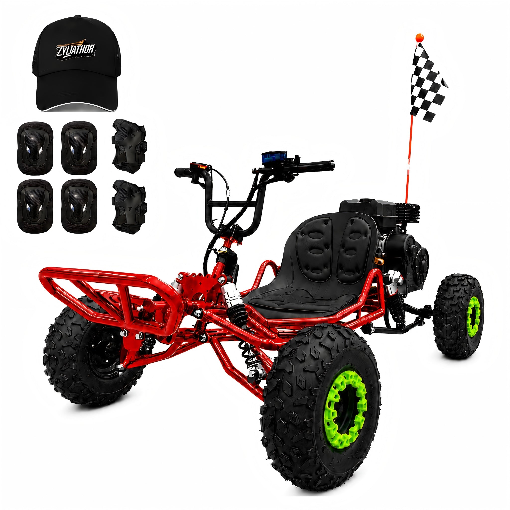 212cc Gas Powered Off-Road Go Kart , Up to 35 MPH, CVT Automatic