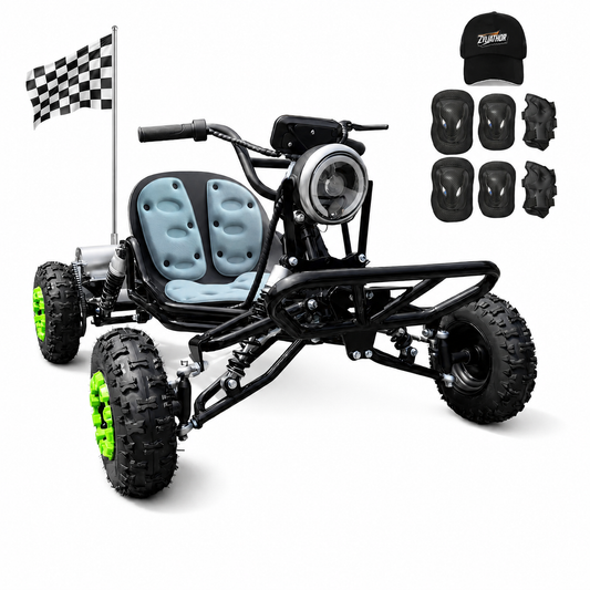 Electric Go Kart,2000W Brushless,31MPH, 6" All-Terrain Tires