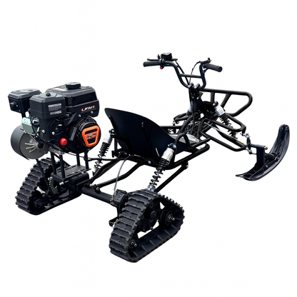 Snow Track & Ski Conversion Kit for Zyliathor 212cc / 48V 1500W / 48V 2000W Go Karts – Rear Rubber Tracks & Front Ski Assembly