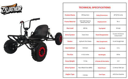 (Estilo modificado) 2 tiempos 90 cc