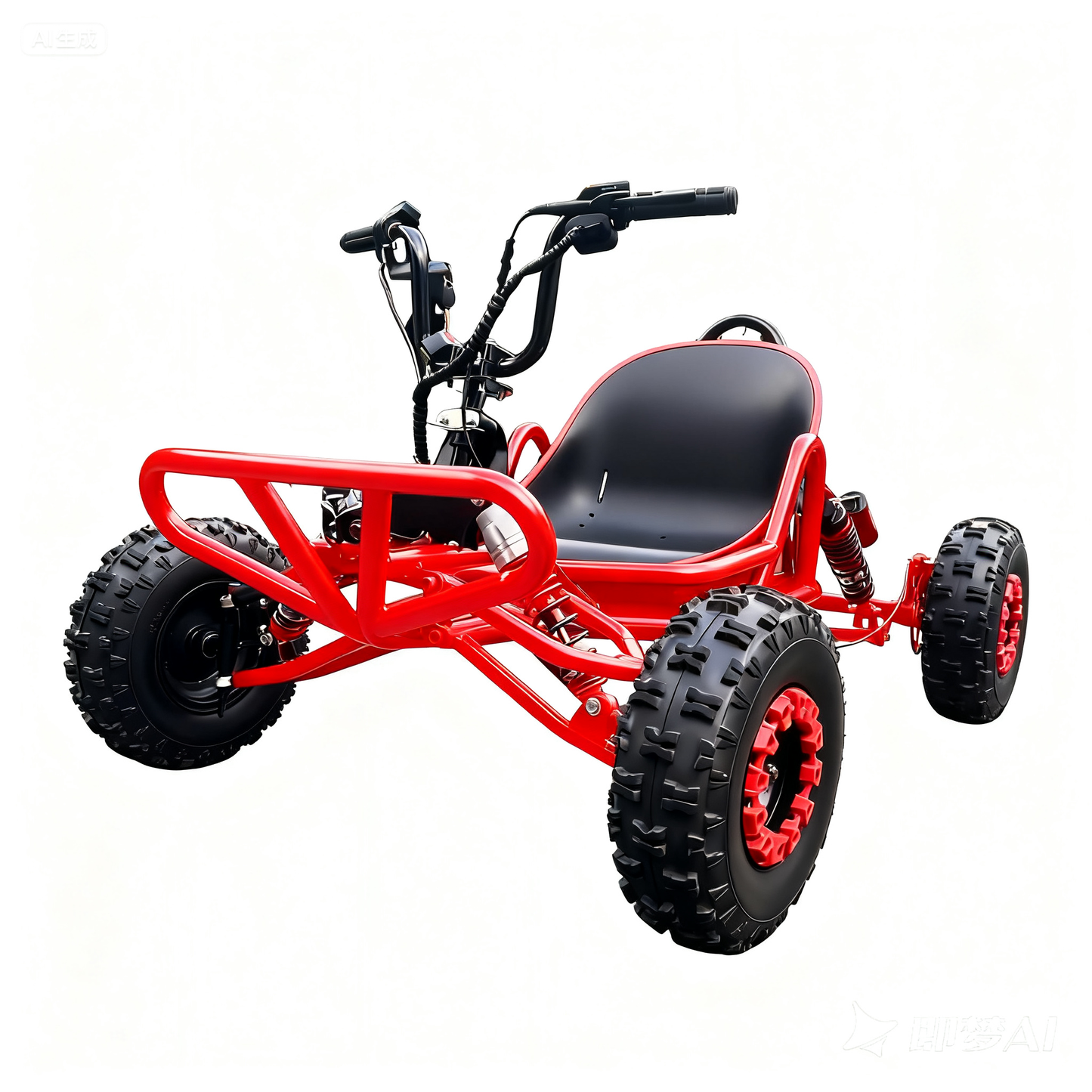 60V 2000W Electric Off-Road Go Kart, 15Ah Battery, 6" Tires, Hydraulic Disc Brake, Coil/Hydraulic Shocks, Teens & Adults, Dirt & Sand
