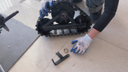 Snow Track & Ski Conversion Kit for Zyliathor 212cc / 48V 1500W / 48V 2000W Go Karts – Rear Rubber Tracks & Front Ski Assembly