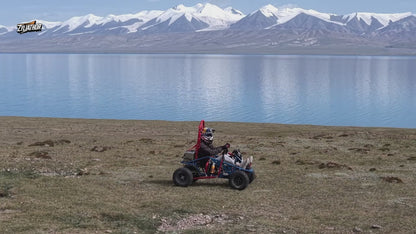 72V 3000W Off-Road Go Kart, 52Ah Shaft Drive Diff, 8 Shocks, 50 MPH, 40-Mile Range